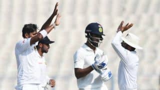India vs Sri Lanka, 1st Test: Suranga Lakmal's 3-for restricts hosts at 251-5 before lunch, Day 5 India vs Sri Lanka, 1st Test: Suranga Lakmal's 3-for restricts hosts at 251-5 before lunch, Day 5